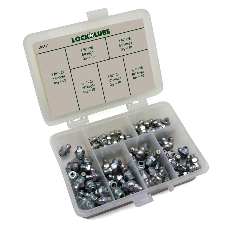 LockNLube LNL141 SAE Grease Fittings Set - Image 2
